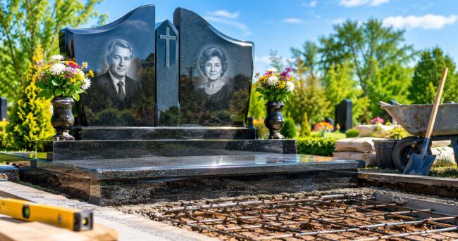 Подвійні пам’ятники з граніту та базальту: виготовлення та ціни Подвійні пам’ятники з граніту та базальту: виготовлення та ціни